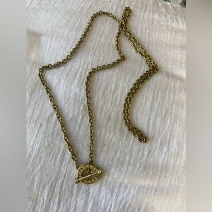 Heidi Daus Jeweled‎ Toggle Clasp Chain Necklace
